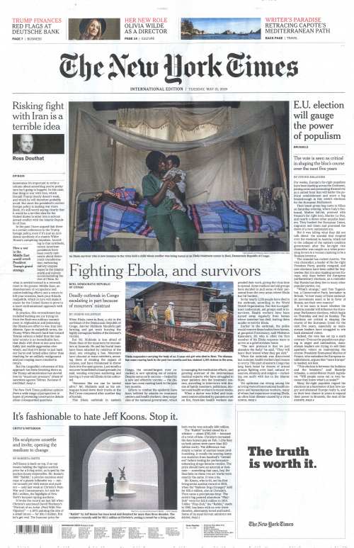 INTERNATIONAL THE NEW YORK TIMES (EX- INTERNATIONAL HERALD TRIBUNE)