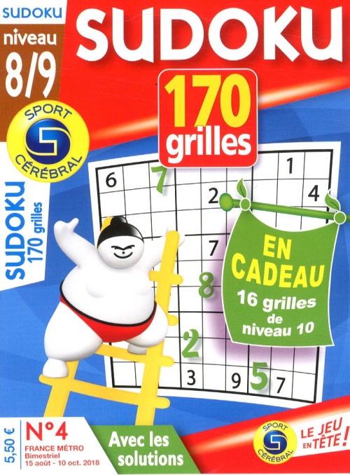 SUDOKU 170 GRILLES NIVEAU 8/9