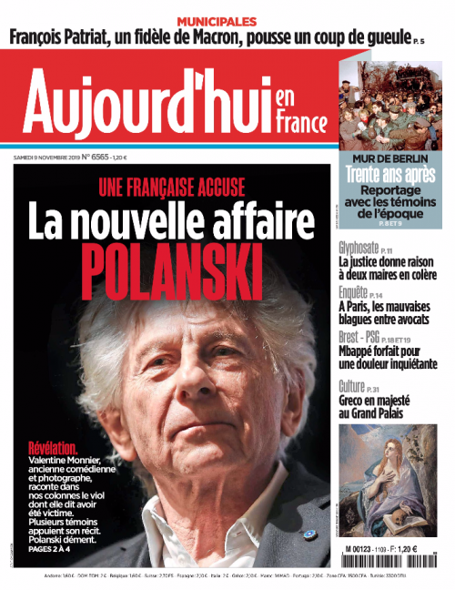 AUJOURD'HUI EN FRANCE