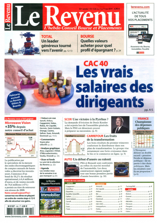 LE REVENU HEBDO - BOURSE