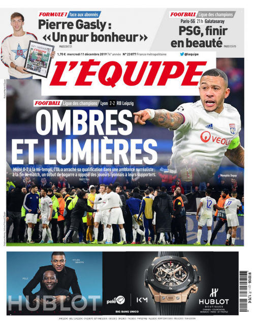 L'ÉQUIPE - MARDI / VENDREDI