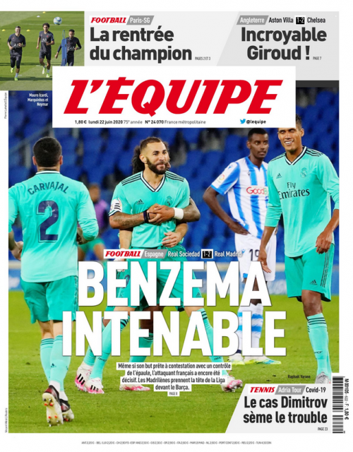 L'ÉQUIPE - LUNDI