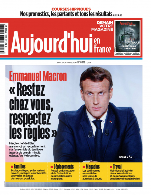 AUJOURD'HUI EN FRANCE