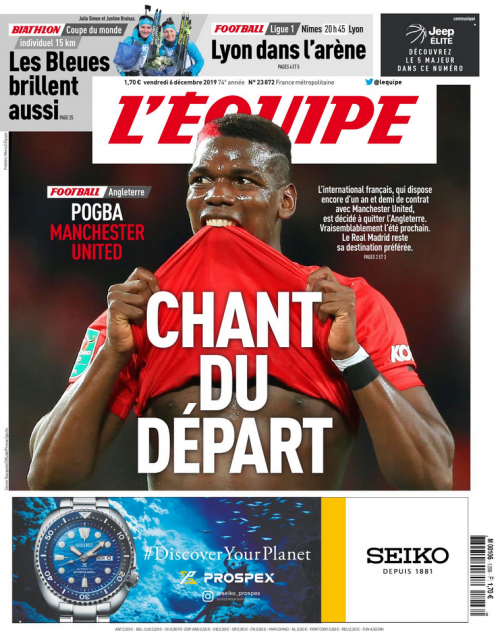 L'ÉQUIPE - MARDI / VENDREDI