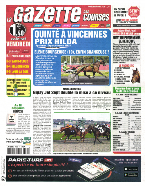 LA GAZETTE DES COURSES