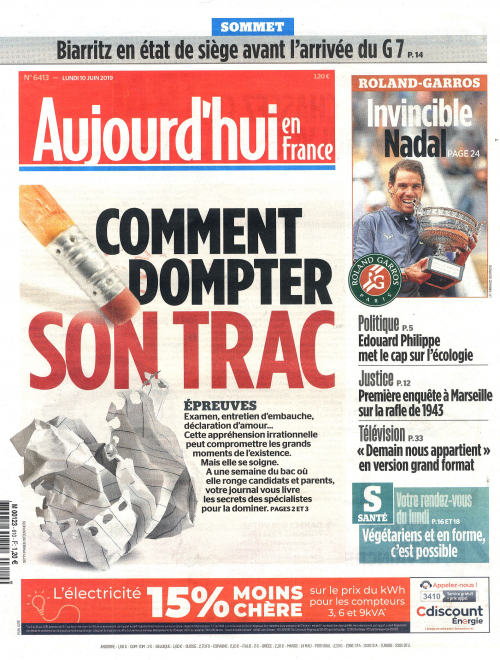 AUJOURD'HUI EN FRANCE