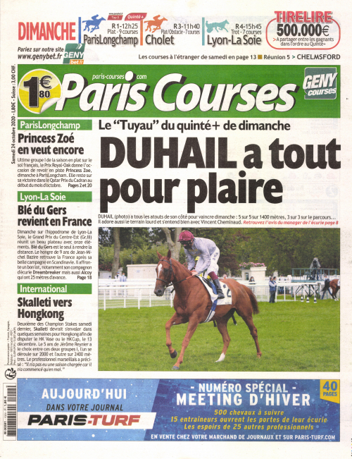 PARIS COURSES - QUOTIDIEN
