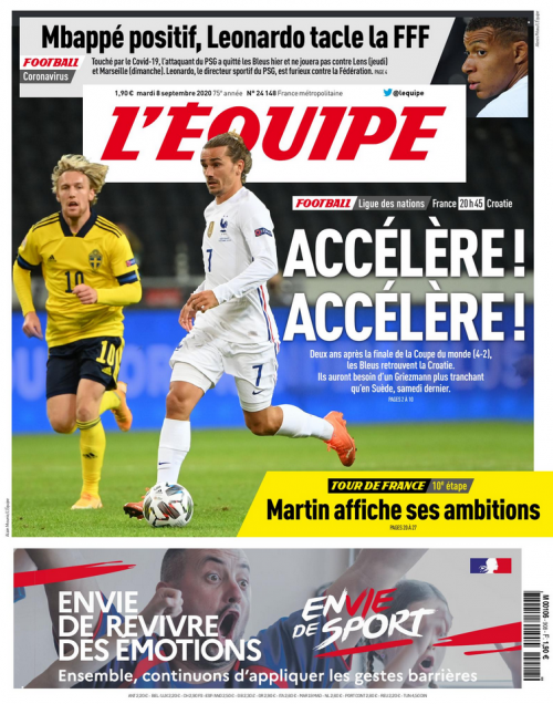 L'ÉQUIPE - MARDI / VENDREDI