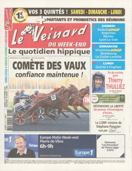 LE VEINARD DU WEEK-END