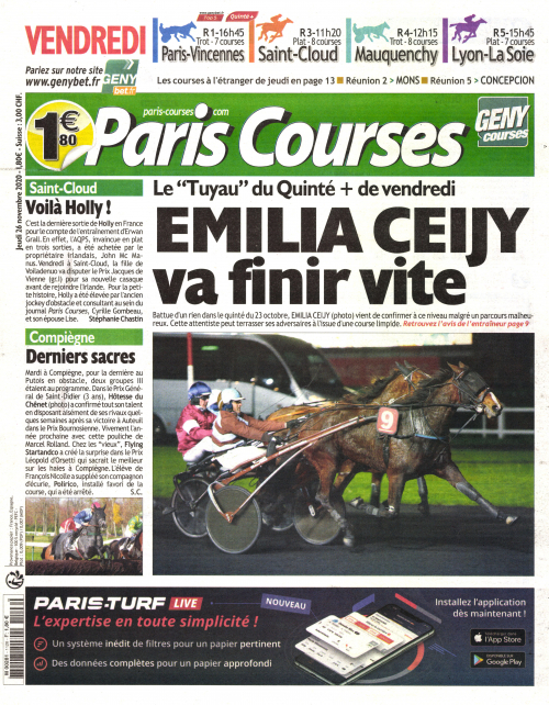 PARIS COURSES - QUOTIDIEN