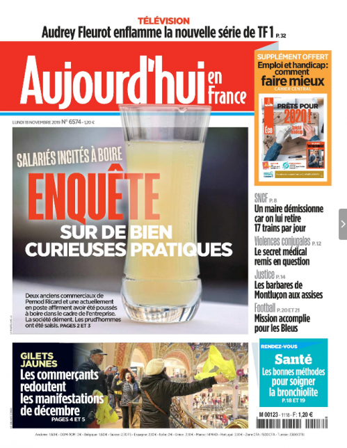 AUJOURD'HUI EN FRANCE