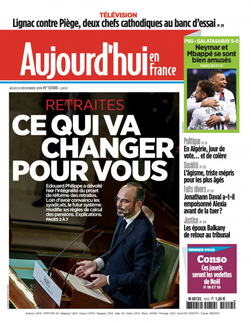 AUJOURD'HUI EN FRANCE