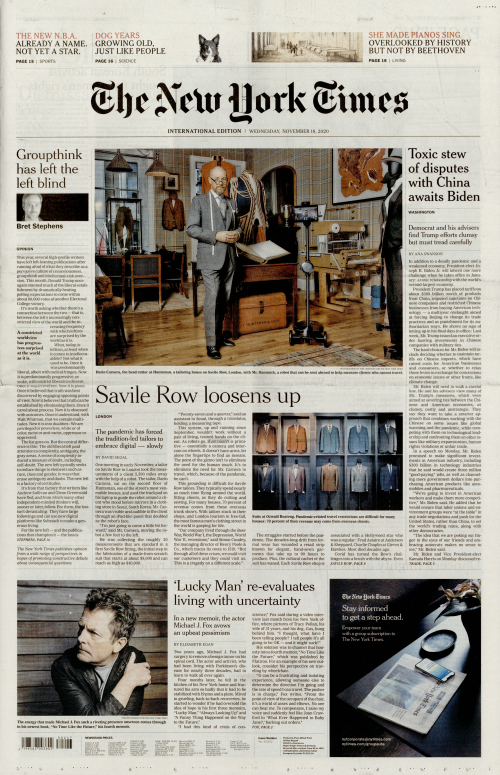 INTERNATIONAL THE NEW YORK TIMES (EX- INTERNATIONAL HERALD TRIBUNE)