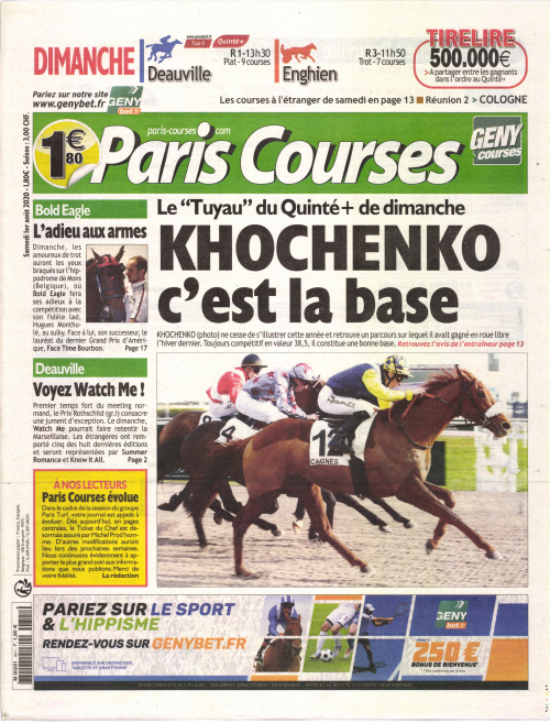 PARIS COURSES - QUOTIDIEN
