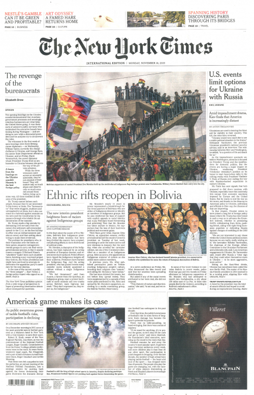 INTERNATIONAL THE NEW YORK TIMES (EX- INTERNATIONAL HERALD TRIBUNE)