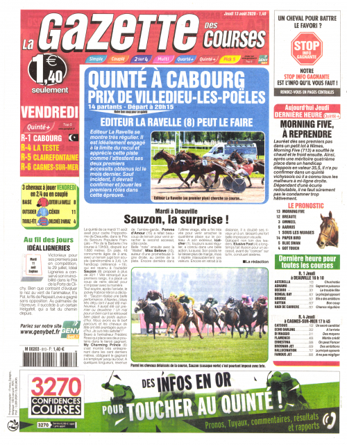 LA GAZETTE DES COURSES