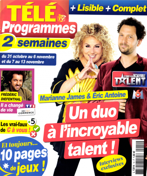 TÉLÉ PROGRAMMES 2 SEMAINES