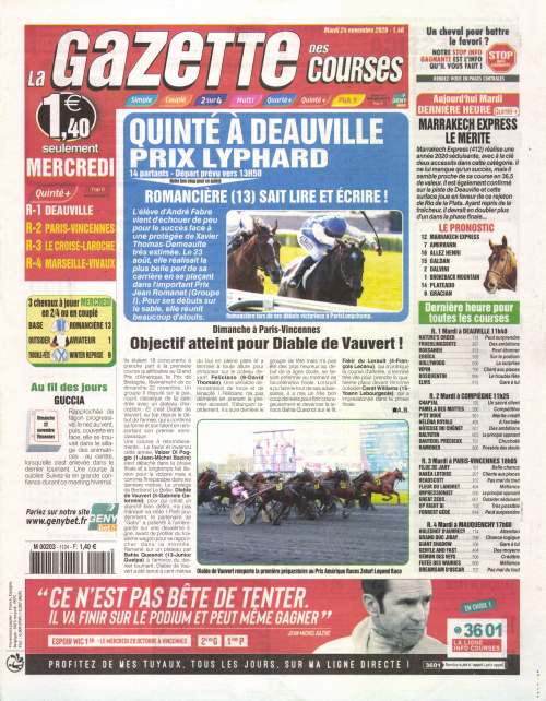 LA GAZETTE DES COURSES