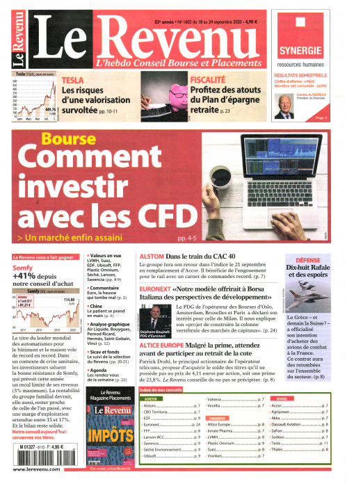 LE REVENU HEBDO - BOURSE