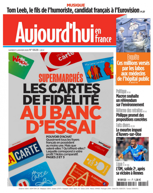 AUJOURD'HUI EN FRANCE