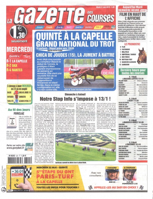 LA GAZETTE DES COURSES