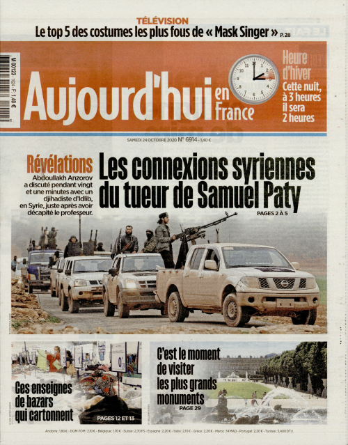 AUJOURD'HUI EN FRANCE
