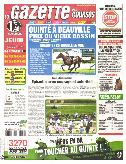 LA GAZETTE DES COURSES