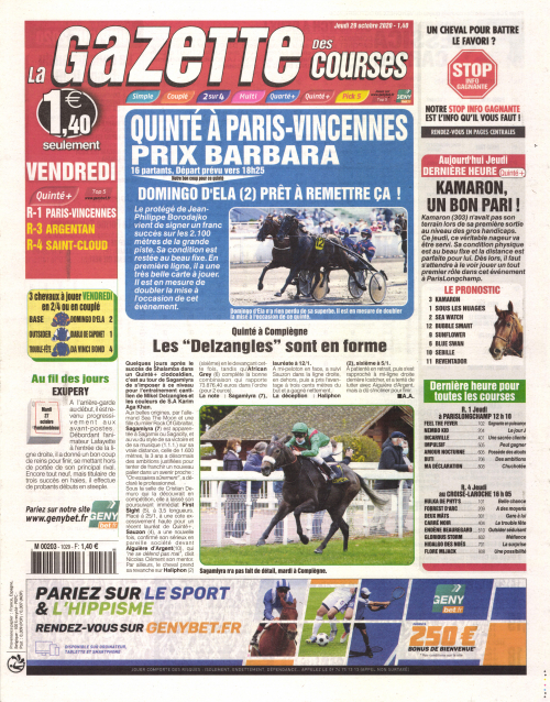 LA GAZETTE DES COURSES