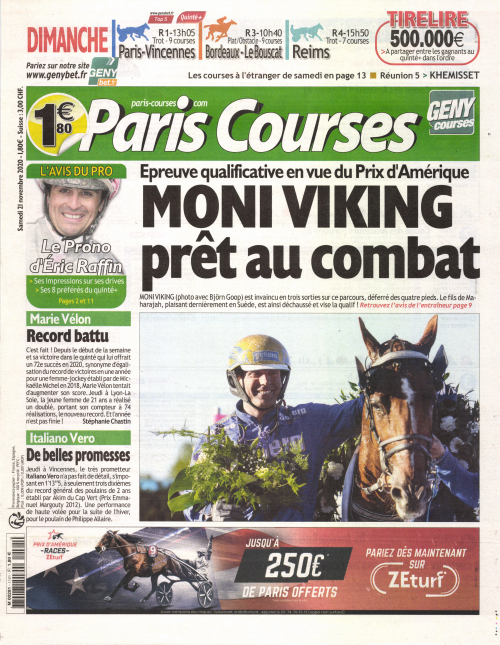 PARIS COURSES - QUOTIDIEN