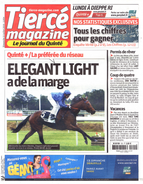 TIERCÉ MAGAZINE DIMANCHE