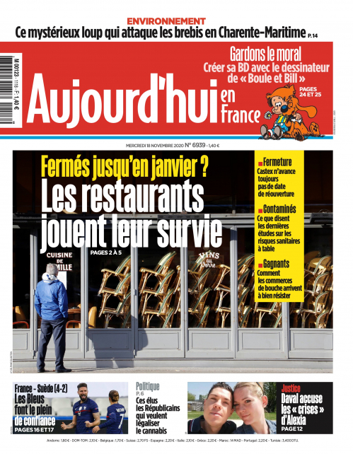 AUJOURD'HUI EN FRANCE