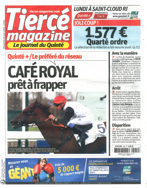 TIERCÉ MAGAZINE DIMANCHE