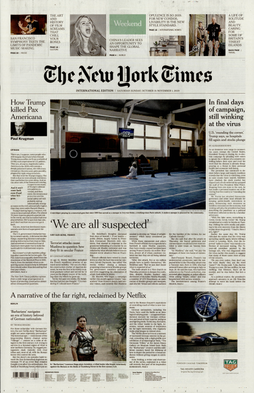 INTERNATIONAL THE NEW YORK TIMES (EX- INTERNATIONAL HERALD TRIBUNE)