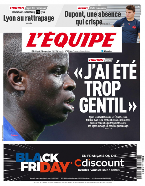 L'ÉQUIPE - MARDI / VENDREDI