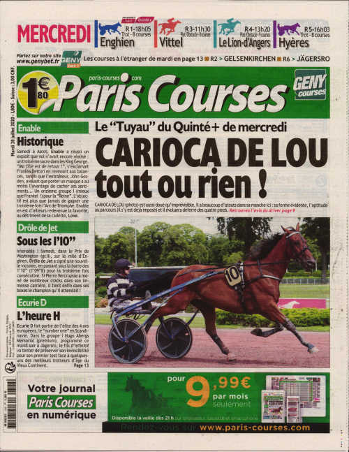 PARIS COURSES - QUOTIDIEN