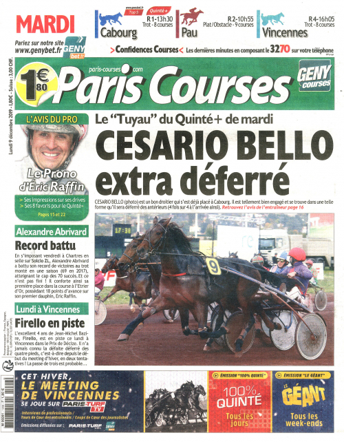 PARIS COURSES - QUOTIDIEN