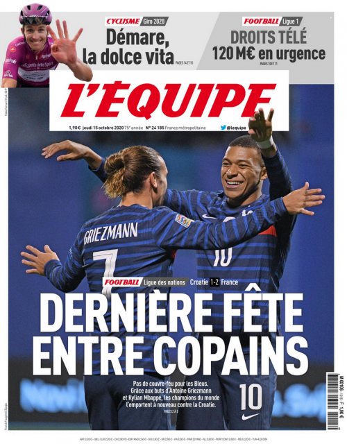 L'ÉQUIPE - MARDI / VENDREDI