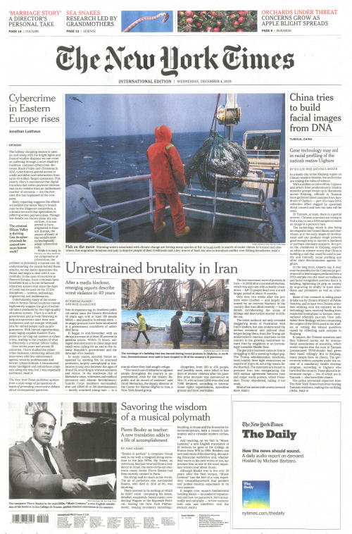 INTERNATIONAL THE NEW YORK TIMES (EX- INTERNATIONAL HERALD TRIBUNE)