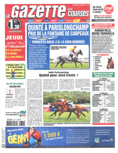 LA GAZETTE DES COURSES