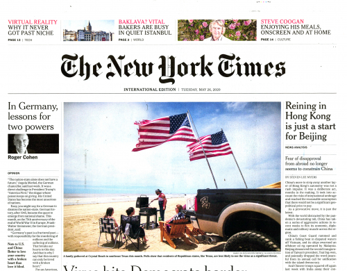INTERNATIONAL THE NEW YORK TIMES (EX- INTERNATIONAL HERALD TRIBUNE)