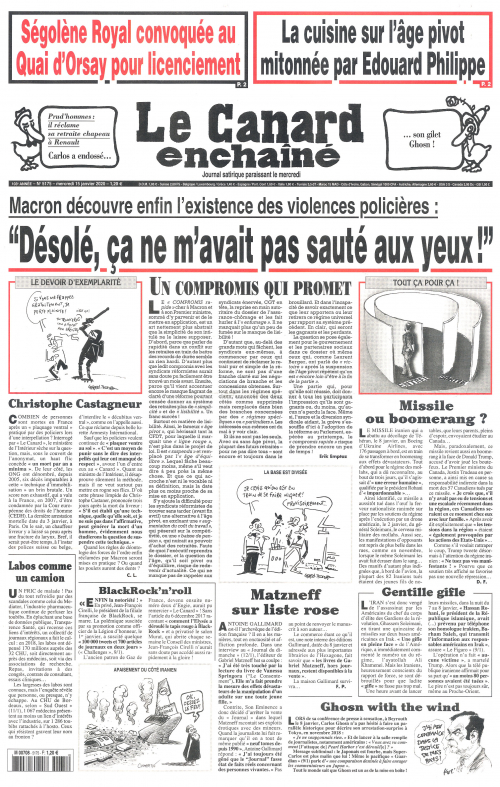 LE CANARD ENCHAÎNÉ