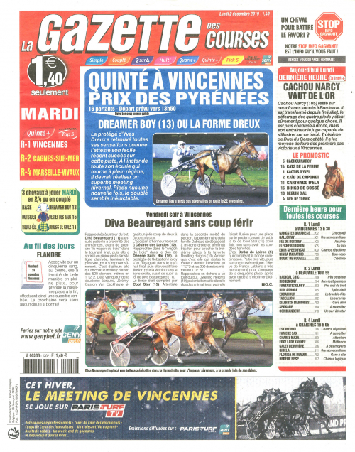 LA GAZETTE DES COURSES