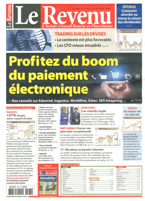 LE REVENU HEBDO - BOURSE