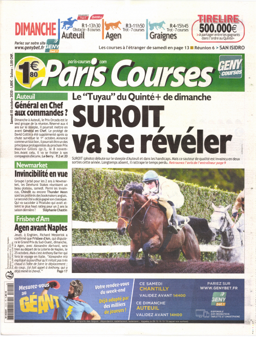 PARIS COURSES - QUOTIDIEN