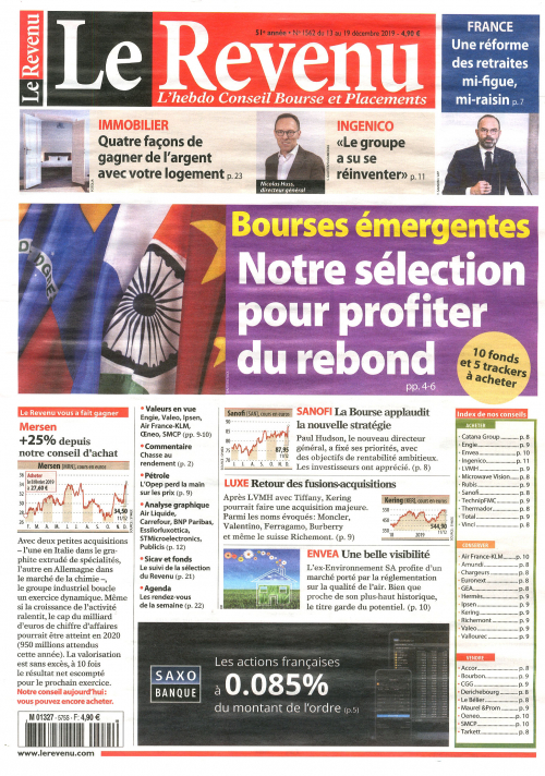 LE REVENU HEBDO - BOURSE