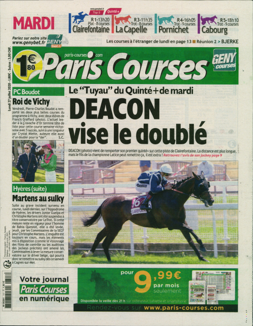 PARIS COURSES - QUOTIDIEN