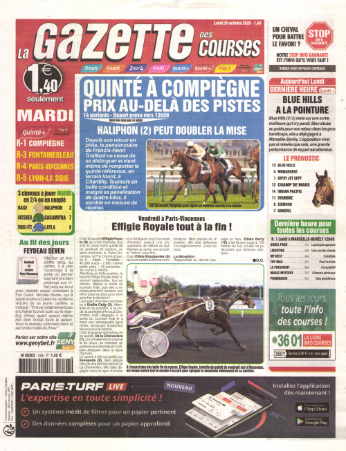 LA GAZETTE DES COURSES