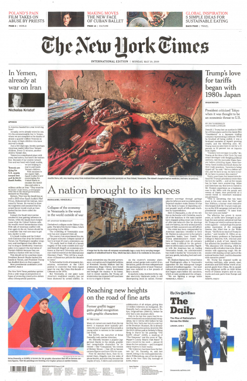 INTERNATIONAL THE NEW YORK TIMES (EX- INTERNATIONAL HERALD TRIBUNE)