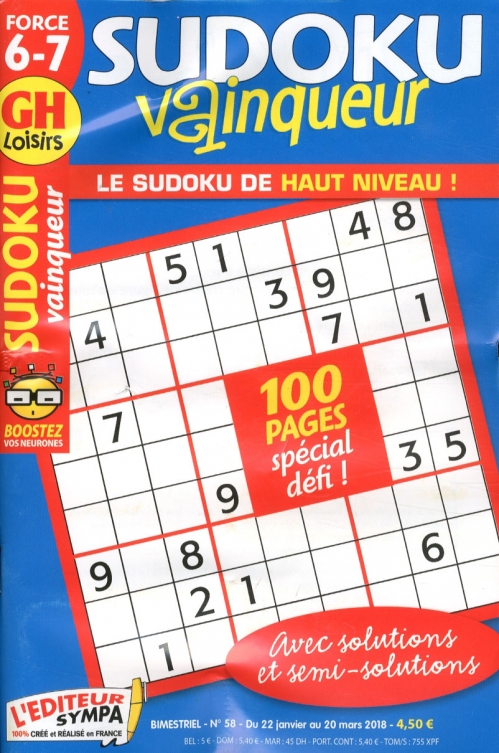 GH SUDOKU VAINQUEUR