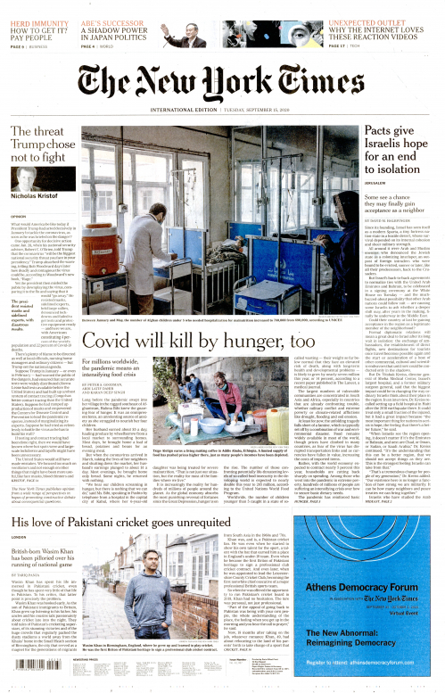 INTERNATIONAL THE NEW YORK TIMES (EX- INTERNATIONAL HERALD TRIBUNE)